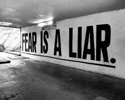 Image result for fear is a liar
